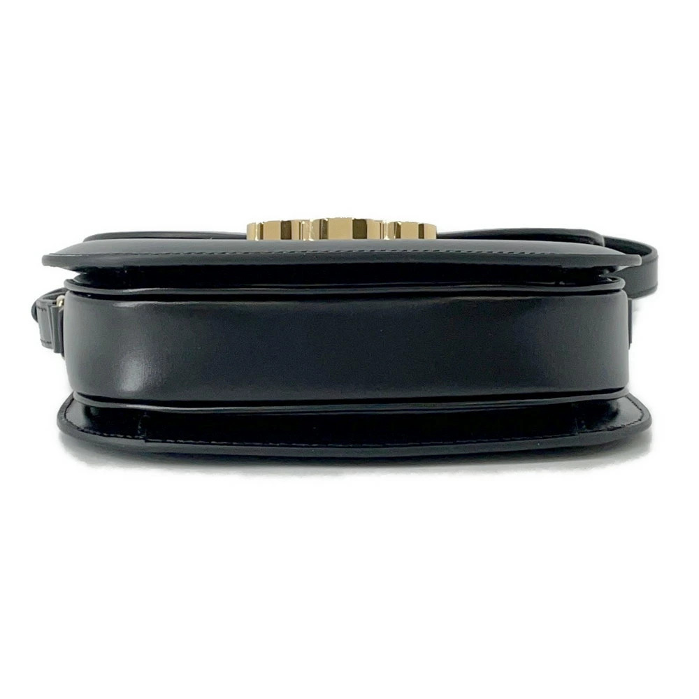 Celine Triomphe Teen Buzas Shoulder Bag Leather Black - Picture 3 of 12